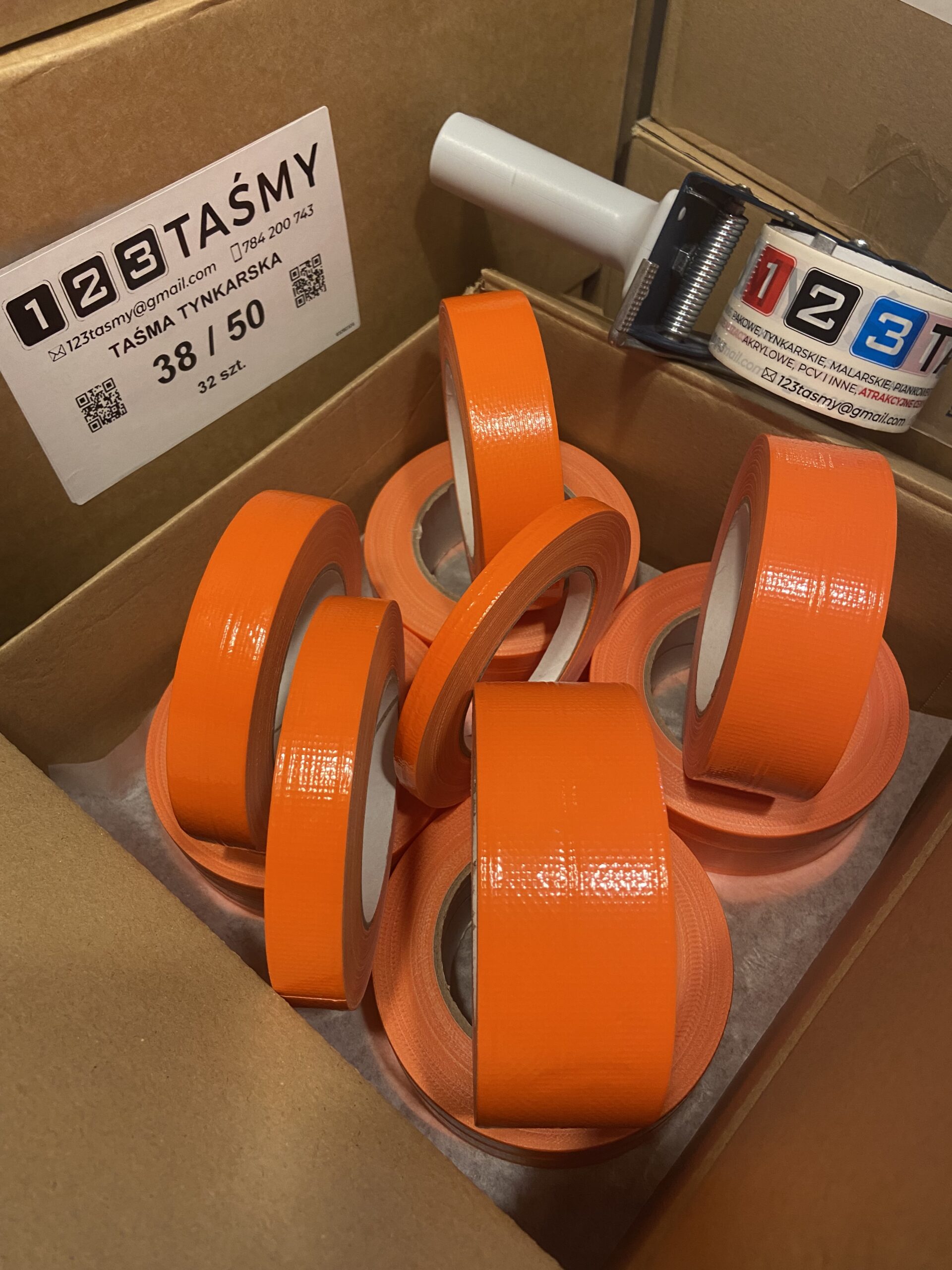 Taśma tynkarska premium pomarańczowa 30/45m 220 µm