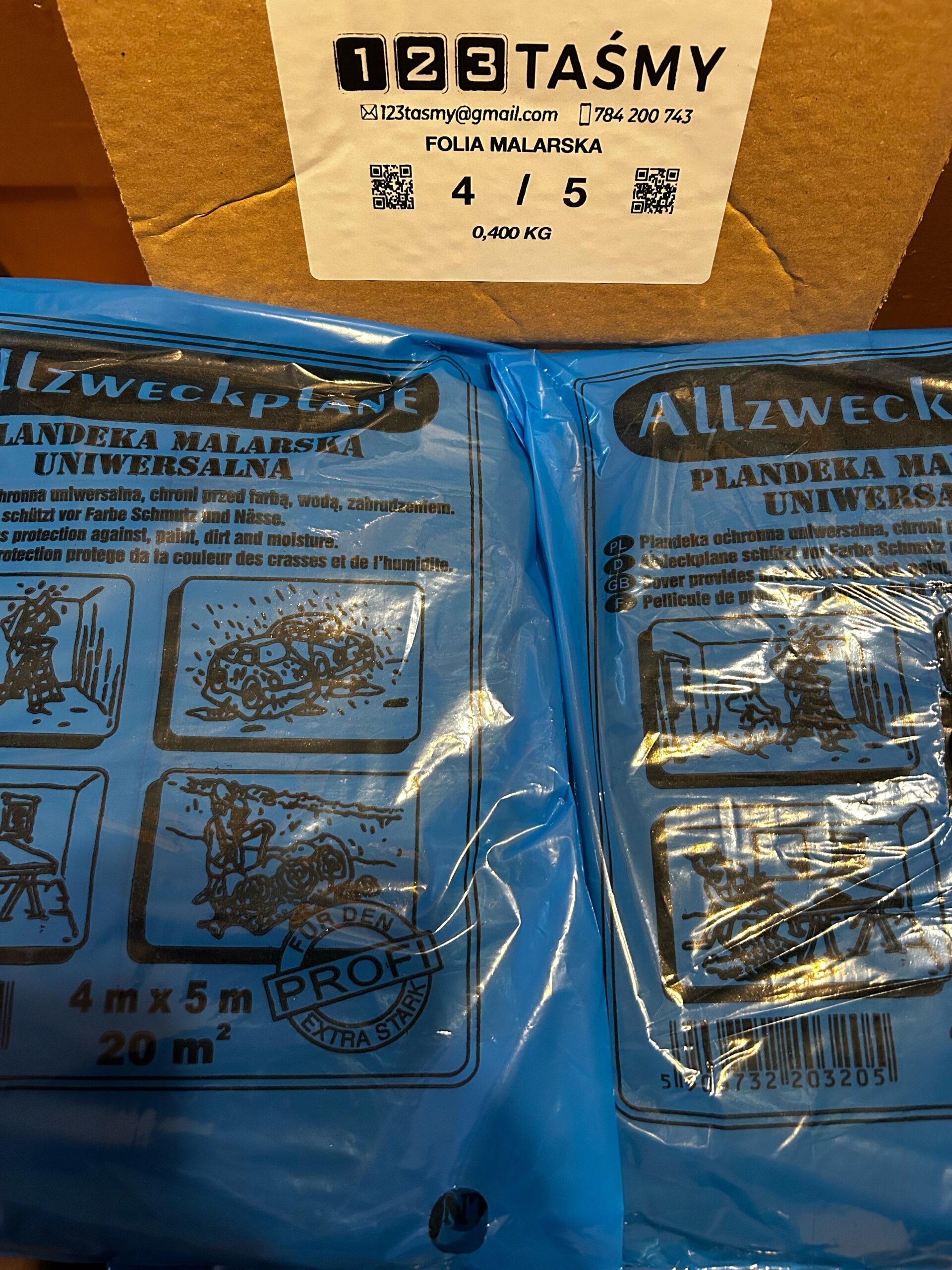 Folia malarska 4x5 Gruba 400g