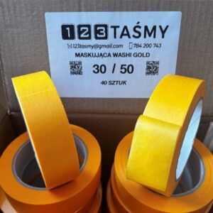Taśma maskująca Washi Gold 30/50m 105 µm