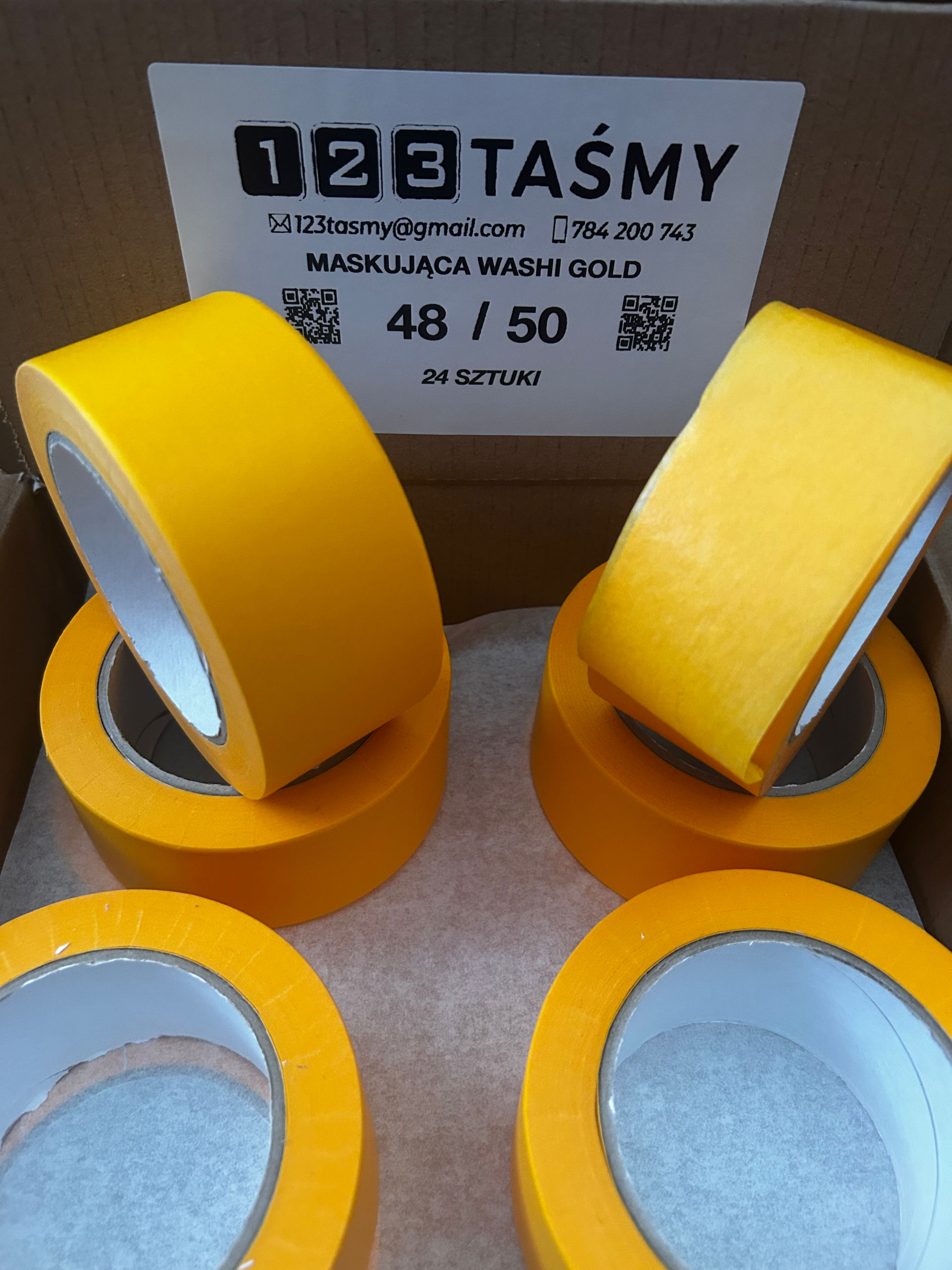 Taśma maskująca precyzyjna Washi Gold Plus 48/50m 90 µm