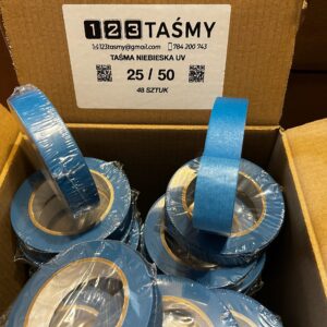 Taśma maskująca niebieska UV 25/50m 120 µm