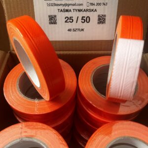 Taśma tynkarska pomarańczowa 25/50m 165 µm