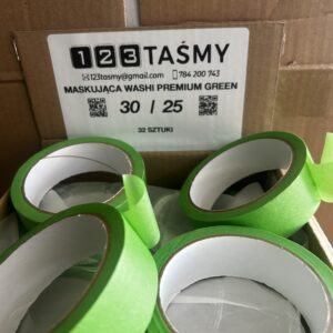 Taśma maskująca precyzyjna Washi Premium Zielona 30/25m 98µm