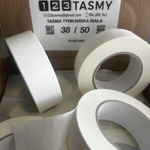 Taśma tynkarska biała 38/50m 165 µm